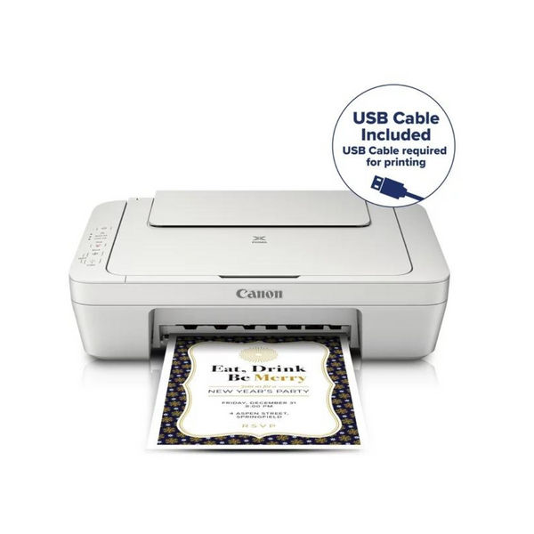 Canon Pixma  Color Inkjet 3-in-1 Printer (USB Cable Included)