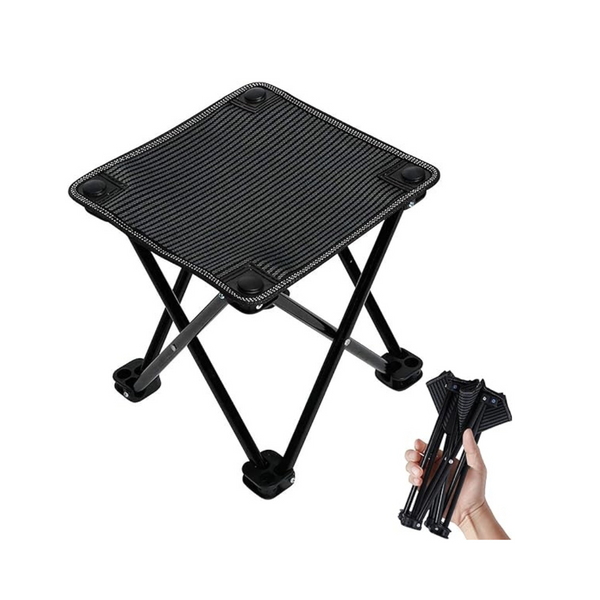 VeMee Small Folding Portable Camping Stool with Carry Bag Chair