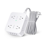 Hanycony 8 Widely Outlets with 4 Usb Charging Ports Power Strip