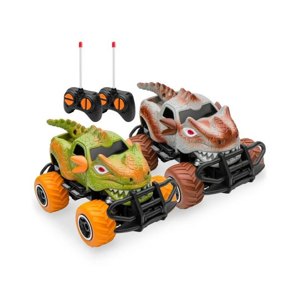 Set of 2 Best Choice Products 1/43 Scale 27MHz Remote Control Car Toys