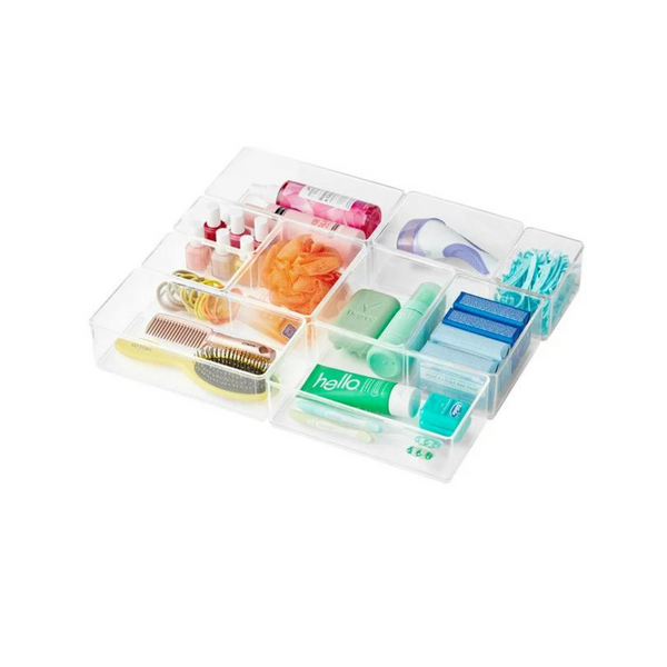 10-Piece The Home Edit Clear Plastic Modular Bath Edit