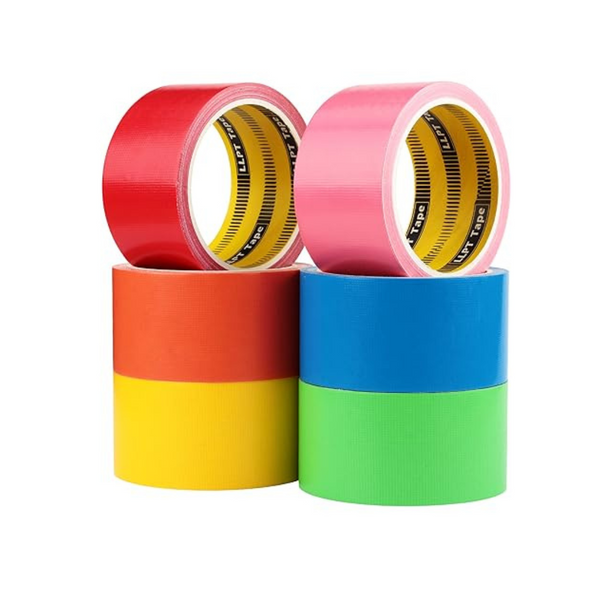 6-Pack LLPT Premium Assorted Colorful Bulk Tape (2" x 30ft Per Roll )