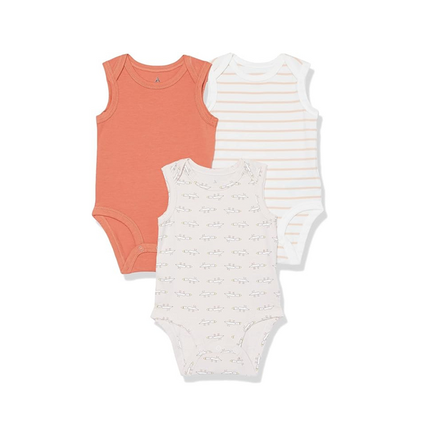 3-Pack Amazon Essentials Unisex Babies Cotton Stretch Jersey