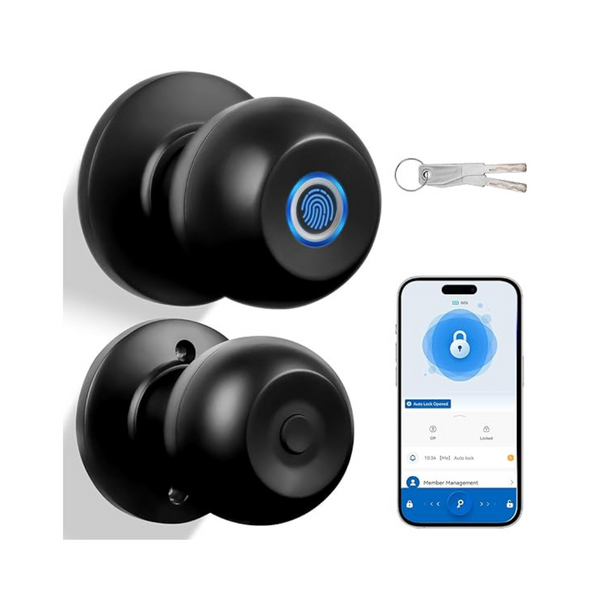 Nrqyon Smart Keyless Fingerprint Door Lock with App Control