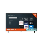 Onn 43" 4K Ultra HDR Smart LED Roku TV