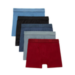 Hanes Originals SuperSoft Boys’ Boxer Briefs (5-Pack)