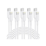 5-Pack Qiruoz Apple MFi Certified 6ft USB-C to Lightning Cable