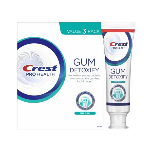 3-Pack Crest Pro-Health Gum Detoxify Deep Clean Toothpaste 4.8 oz