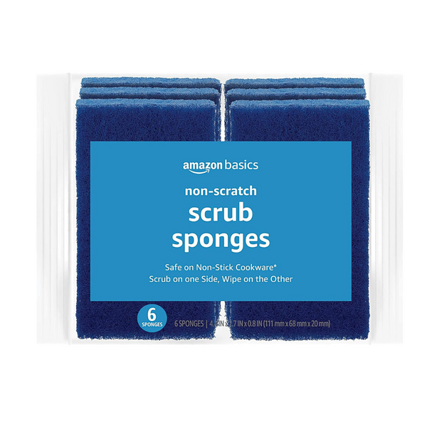 6-Pack Amazon Basics Non-Scratch Sponges