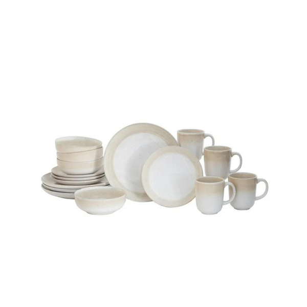 16-Piece Better Homes & Gardens Sorrell Beige Reactive Dinnerware Set