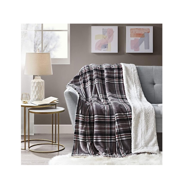 50" x 60" Comfort Spaces Sherpa Reversible Throw Blanket