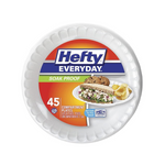 45-Count Hefty Everyday 9" Foam Plates (White)