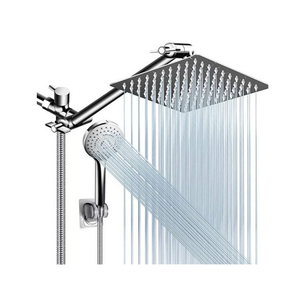 High Pressure 5 Mode Rain Shower Head with Extension Arm