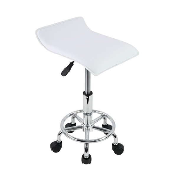 Kktoner Square Height Adjustable Rolling Stool