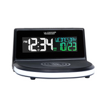 La Crosse Technology Qi-Certified Wireless Charging Alarm Clock with Glowing Light Base