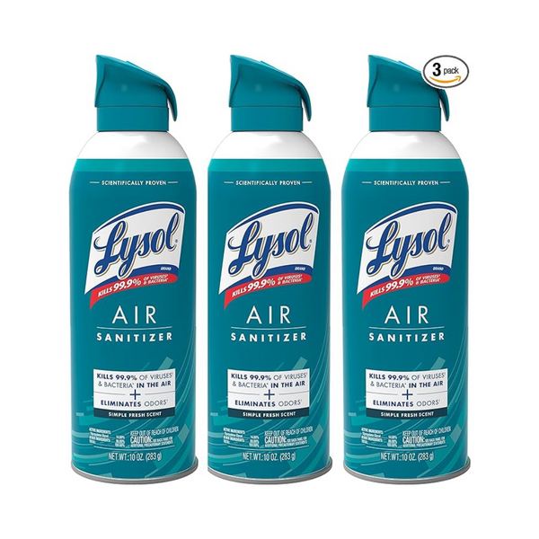 Pack of 3 Lysol Air Sanitizer Spray