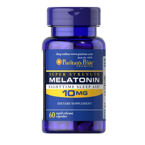 60-Count Puritan's Pride Melatonin 10mg Rapid Release Capsules