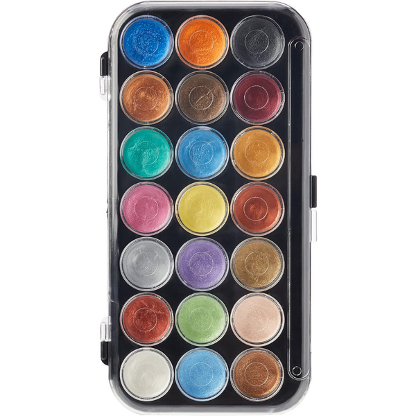 Yasutomo Paints Npwc21 Pearlescent Watercolor Set (21-Colors)