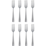 Set of 8 Oneida Zinc Everyday Flatware Dinner Forks 18/0 Silverware Set