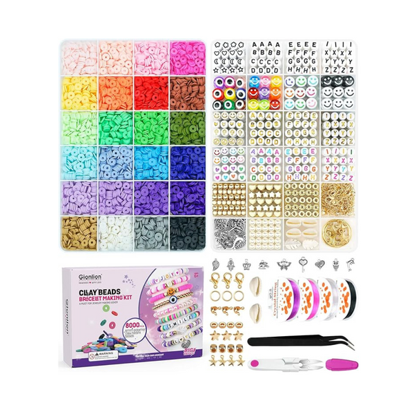 Gionlion 7,000 Clay Beads Bracelet Making Kit