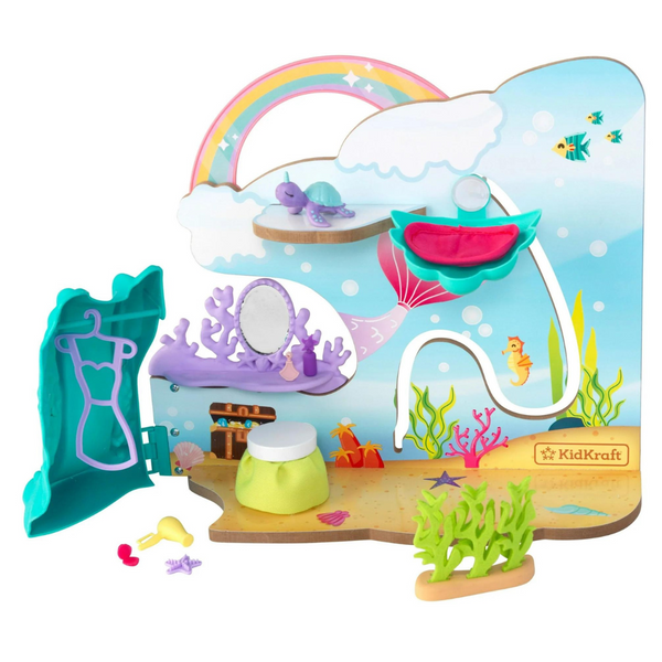 KidKraft Rainbow Dreamers Waterfall Grotto Dressing Room Play Set