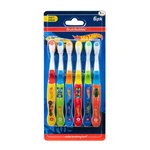 6-Pack Brush Buddies Hot Wheels Toothbrush for Kids with Soft Bristle