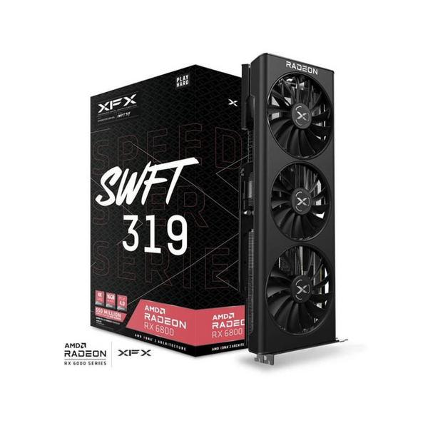 XFX Speedster SWFT319 Radeon RX 6800 Core 16GB GDDR6 Video Card