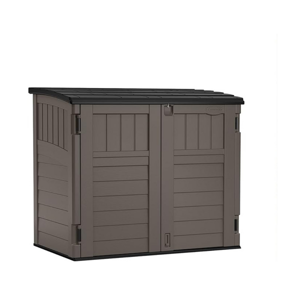 Suncast Modernist (4′ x 2.5′) Lockable Outdoor Garden Resin Low Profile Horizontal Storage Shed