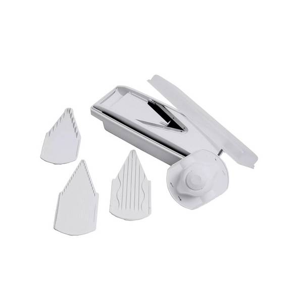 Swissmar V-Prep Mandoline Slicer w/Stainless Steel 7 Piece Blades