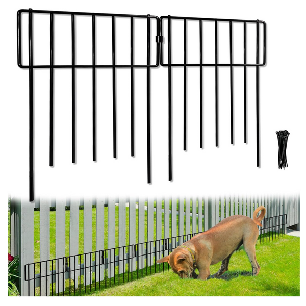 10-Pack Rustproof Metal Wire Animal Barrier Garden Fence