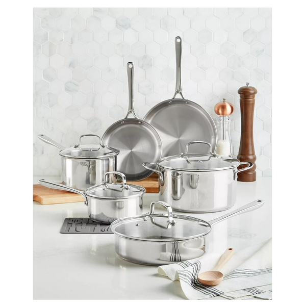 The Cellar Stainless Steel 11-Pc. Cookware Set