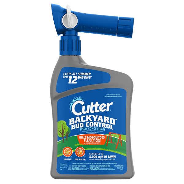 Cutter Backyard Bug Control Spray Concentrate Mosquito Repellent 32oz Bottle