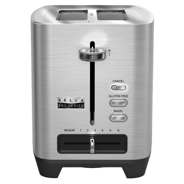 Bella Pro Series 2-Slice Wide/Self-Centering-Slot Toaster