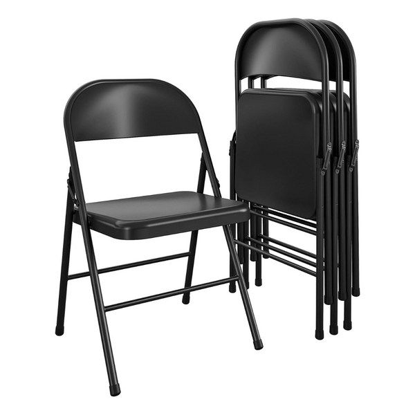 Mainstays Steel Folding Chairs (4 Pack)