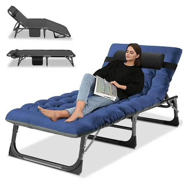 Slsy 5-Position Adjustable Folding Outdoor Reclining Lounge Chair