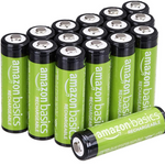 16-Pack AmazonBasics AA Rechargeable Batteries