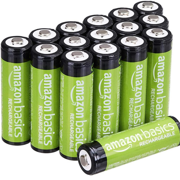 16-Pack AmazonBasics AA Rechargeable Batteries