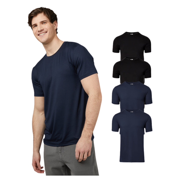 4-Pack 32 Degrees Men's Cool Classic Crew T-shirt