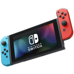 Nintendo Switch with Neon Blue and Neon Red JoyCon