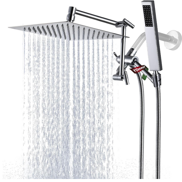 YDmeet 10" Rainfall Shower Head w/ Lock Joints