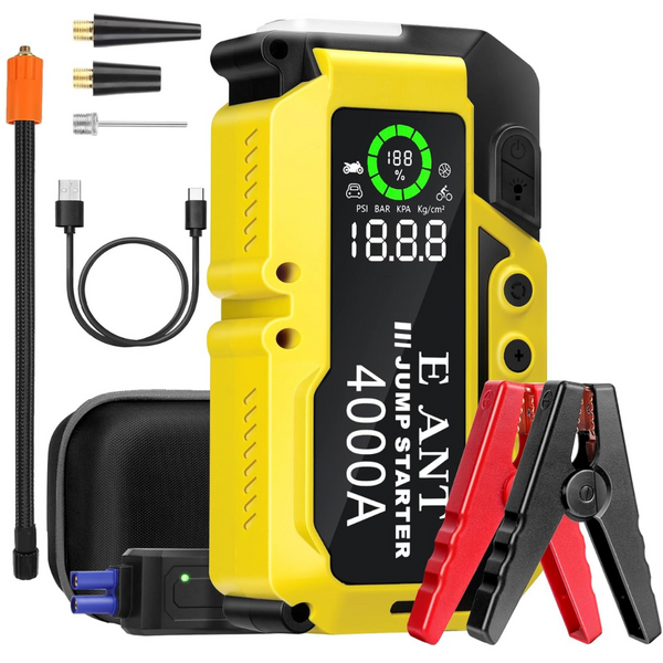 E-Ant Q15 Car Jump Starter with 150 PSI Air Compressor Tire Inflator