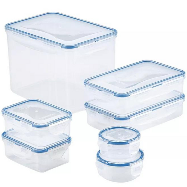 14-Piece Lock n Lock Rectangular Food Storage Container Set