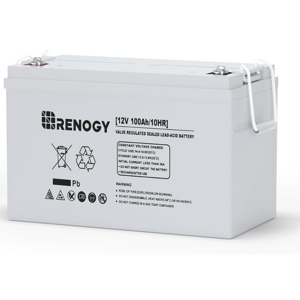 Renogy 12V 100Ah Deep Cycle AGM Battery with Box