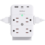 Addtam 8 Outlets Splitter with 3 USB Wall Charger Surge Protector