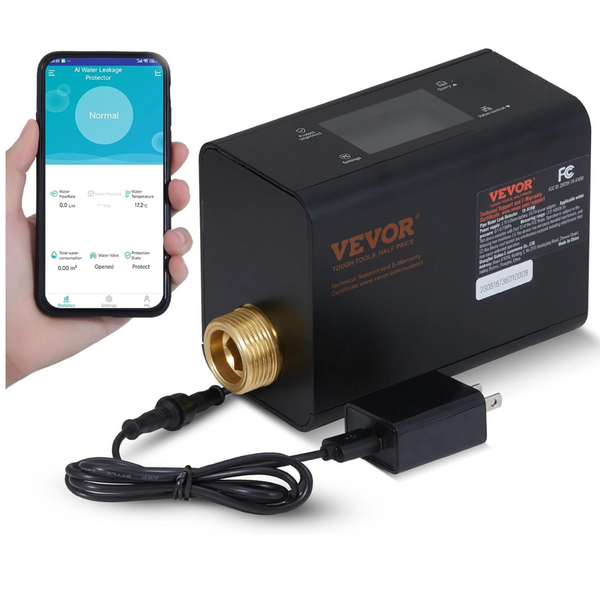 VEVOR WI-FI Smart Water Monitor and Automatic Shutoff Detector