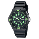 Men's Casio Dive Style Neo-Display Sport Watch (Neo Green or Blue Display)