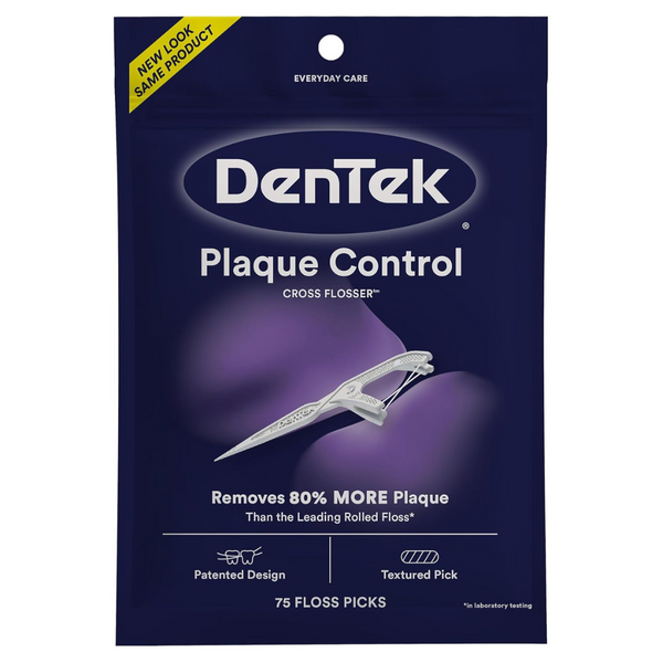 75 Count DenTek Cross Flosser Plaque Control Picks