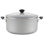 Farberware Cookware Nonstick Stockpot with Lid, 10.5 Quart, Silver