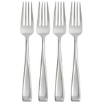 Set of 4 Oneida Moda Stainless Salad Forks