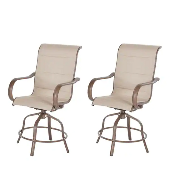 2-Pack Aluminum Outdoor Bar Stool